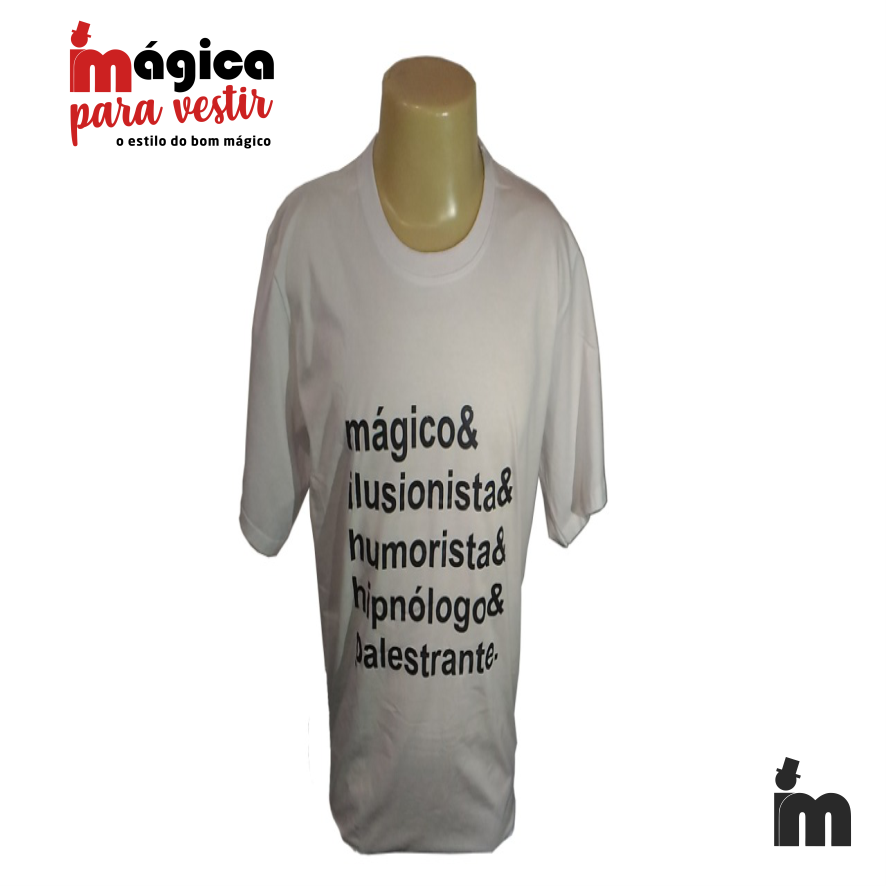 Camiseta mágico&ilusionista&humorista&hipnólogo&palestrante - Imagem 3
