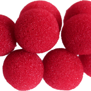 Mini Bolas de Esponja Super Soft 0,75" Vermelha by Gosh