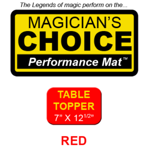 Table Topper Close-Up Mat (RED - 7x12.5) by Ronjo