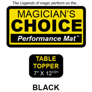 Table Topper Close-Up Mat (BLACK - 7x12.5) by Ronjo